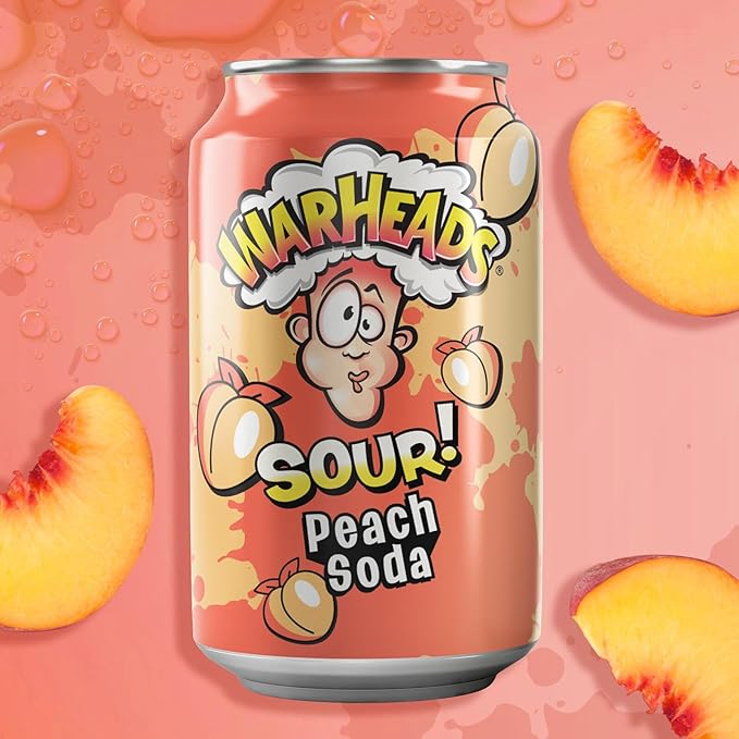  Warheads Soda Sour Fruity Soda 12 oz - CandyTek
